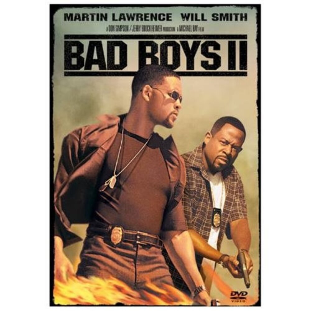 Bad Boys II DVD Action 2 Disc Set R Rating Martin Lawrence Will Smith Sony